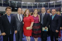 Jacaúna Aguiar, Lisandro Fujita, Aline Félix Barroso, Carla e Carlos Pereira e Max Bezerra