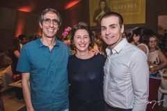 Alexandre Jereissati, Denise Kacem e Rodrigo Maia