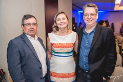 Luiz Eduardo Barros, Renata Santiago e Célio Fernandes