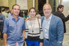 Rodrigo Freitas, Rafaela Mota e Rogério Maia