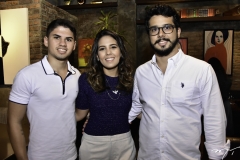 Iago Santos, Marcela Abreu e Rafael Fujita