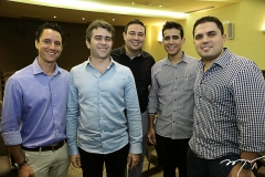 Samir Marinho, Ronaldo Barbosa, Jhon Aguiar, Cabral Neto e Rodrigo Castelo Branco