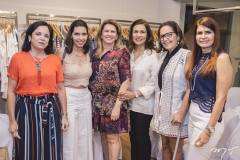 Elusa Laprovitera, Carla laprovitera, Rossana Teles, Márcia Teixeira, Giana Studart e Lorena Pouchain