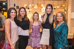 Catharine Nunes, Manuela Vieira, Diandra Alves, Mirna Studart e Adélia Magalhães