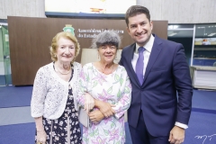 Célia Benevides, Letícia Garcia e Paulo José