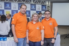 Alexandre, Xênia e Tadeu Pinheiro