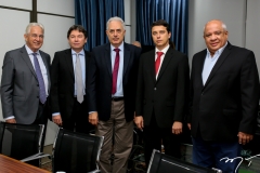 Carlos Prado, Edgar Gadelha, William Waack, André Siqueira e Pedro Alfredo