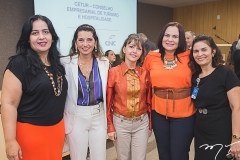 Indira Guimarães, Márcia Travessoni, Circe Jane, Ana Claudia Martins e Diva Mercedes