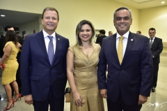 Cláudio Lamachia, Júlia Busson e Leonardo Mota