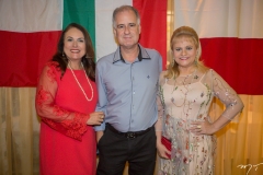 Cristina, Arthur e Excelsa Costa Lima