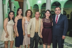 Natalia e Beth Issa, Euvira de Castro Silva, Heráclito Sobrinho, Fátima e Jardson Cruz