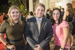 Raquel Vasconcelos, Carlos Leonardo e Naira Alencar