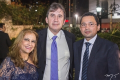 Valéria Câmara, Paulo Régis e Otávio Costa