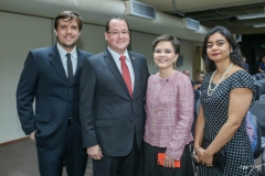 Felipe Bastos, Caio e Juliana Falcão e Katherine Mihaliuc