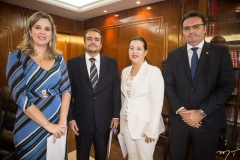 Mariana Lobo, José Leite, Cristiane Leitão e Leonardo Moura