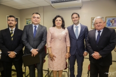 Anastácio Tahim, Roberto Viana, Nailde Pinheiro, Tiago Asfor e Haroldo Maximo