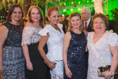 Érica Ximenes, Luiziane Cavalcante, Fátima Duarte, Célia Macedo e Mana Holanda