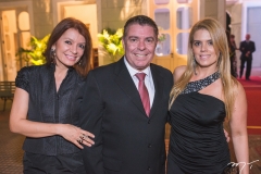 Suzana Farias, Ricardo e Letícia Studart