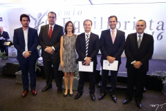 Ivens Dias Branco Neto, Delano Macedo, Karine Studart, Jorge e Cândido Pinheiro Júnior, com Roque Albuquerque