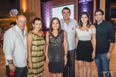 Fernando e Márcia Travessoni, Fátima Baquit e Antônio Elísio Aguiar, Gabriela e Vitor Baquit