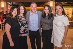 Mônica Santos, Adriana Mendes, Willian Hagopian, Amanda Lima e Evelina Rodrigues