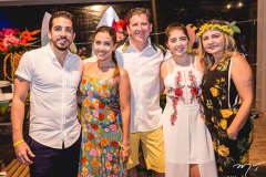 Daniel Aguiar, Raquel Coelho, Ossian, Stephanie e Jane Aguiar