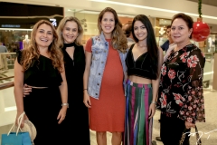 Valeria Feitosa, Cristiane Ary, Paula Brasil, Carolina Ary e Paula Frota