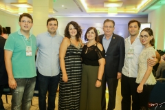 Victor Cavalcante, Augusto Pinho, Natália Cavalcante, Rosângela, Ricardo e Ricardo Cavalcante e Natasha Dias Branco