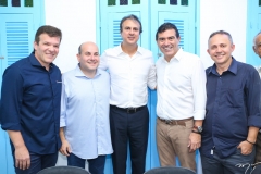 Ferruccio Feitosa, Roberto Cláudio, Camilo Santana, Alexandre Pereira e Evaldo Lima