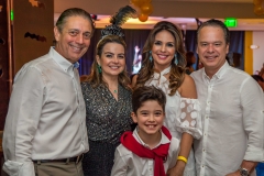 Afrânio e Daniela Barreira, José Ilanio, Eveline e Lisandro Fujita