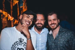 Hugo Gloss com Leonardo e Tiago Dornelles