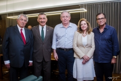 Roberto Macêdo, Artur Bruno, Ricardo Cavalcante, Roseane Medeiros e Beto Studart
