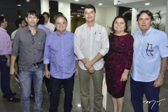 Álvaro Teixeira, Rogério Prado, André Siqueira, Betânia Rabelo e Claúdio Fontenele