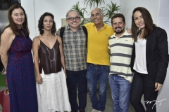 Claúdia Leitão, Angélica Freitas, Luis Sabadia, Fernando Cattony, David Veloso e Tamires Sales