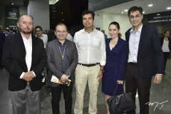 Júlio Cavalcante, Carlos Matos, Fabricio Oliveira, Águeda Muniz e Hugo Figueredo