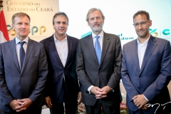 Jean-Marc Pouchol, Camilo Santana, Allard Castelein e Antônio Nunes