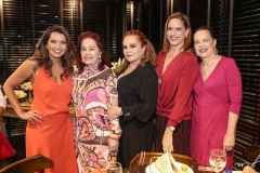 Márcia Travessoni, Itala Ventura, Lisieux Brasileiro, Ana Cláudia Canamary e Isabel Fonseca