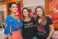 Milena Caminha, Ariza Martins e Meg Ribeiro