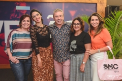 Eveline Costa, Natália dos Anjos, Cláudio e Helena Silveira e Márcia Travessoni