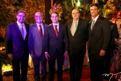 Edson Queiroz Neto, Sérgio Bandeira de Melo, Abelardo Queiroz Rocha, Mário Perazzo e Celso Rocha
