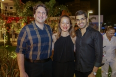 Daniel Simões, Adriana Ximenes e Pedro Garcia