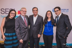 Veridiana Soares, Ron Goetzel, Beto Studart, Enid Chung e Erick Picanço