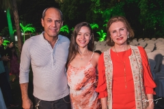 Mano Alencar, Lidiane França e Renata Jereissati
