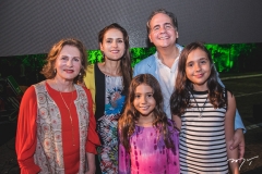 Renata Jereissati, Manoela, Sarah, Ricardo e Maria Bacelar