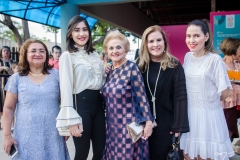 Maria Vital, Nicole Cabral, Marlene Cabral, Ritelza Cabral e Águeda Muniz