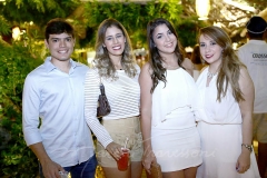 Felipe Nogueira, Marianna Feitosa, Sara Ramos e Caroline Paraiba