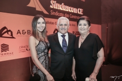 Mariana, Emanuel e Conceição Capistrano
