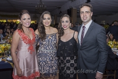 Beatriz Gama, Renata Abrel, Luana Marques e Gama Filho