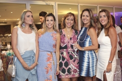 Renata Ciríaco, Liliana Diniz, Letícia Macedo, Poliana Oliveira e Cynthia Nóbrega