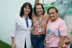 Elaine Araújo, Metilde Ferreira e Fátima Gomes